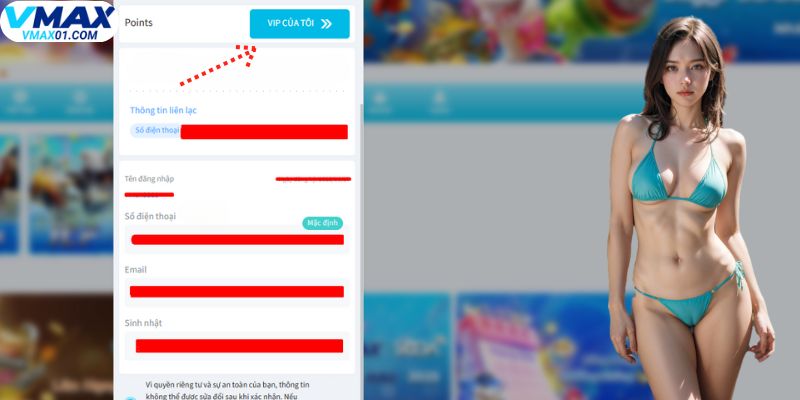 Ưu đãi cho hội viên khi rút tiền Vmax