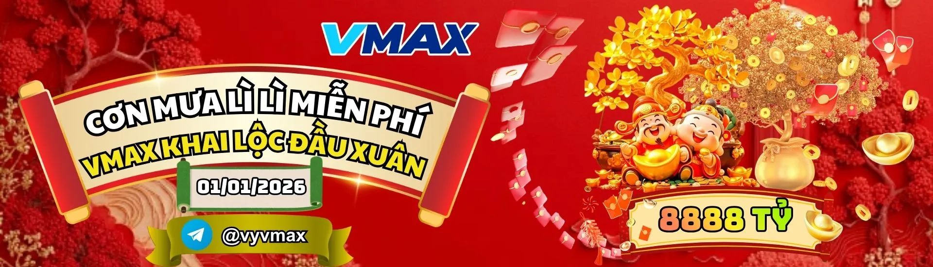 banner tết vmax tặng 8888 tỷ